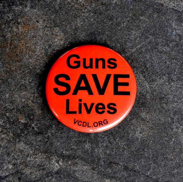 Small Guns Save Lives Button 2-1/4 Inches