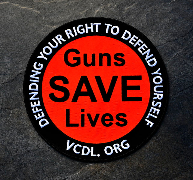 Guns SAVE Lives Patch - 10 Inch