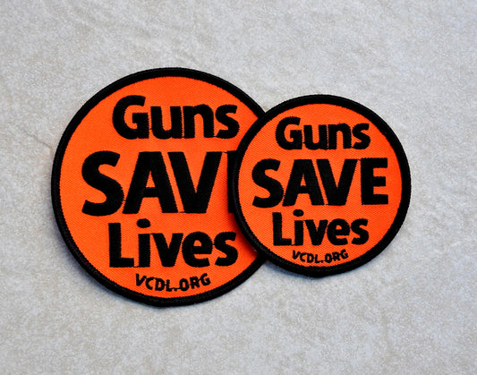 Guns SAVE Lives Patch - 4 Inch