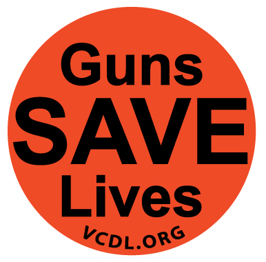 Large Guns Save Lives Sticker - 5 inch
