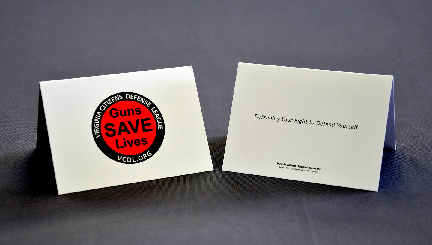 Thank You Cards - Guns Save Lives (GSL) and Minute Man Logo (MM)