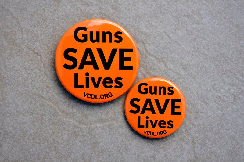 Small Guns Save Lives Button 2-1/4 Inches
