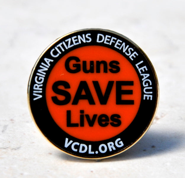 Guns SAVE Lives Lapel Pin - 1 Inch