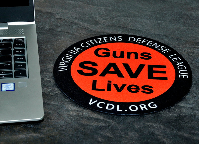 Guns SAVE Lives Mouse Pad - 8 Inch